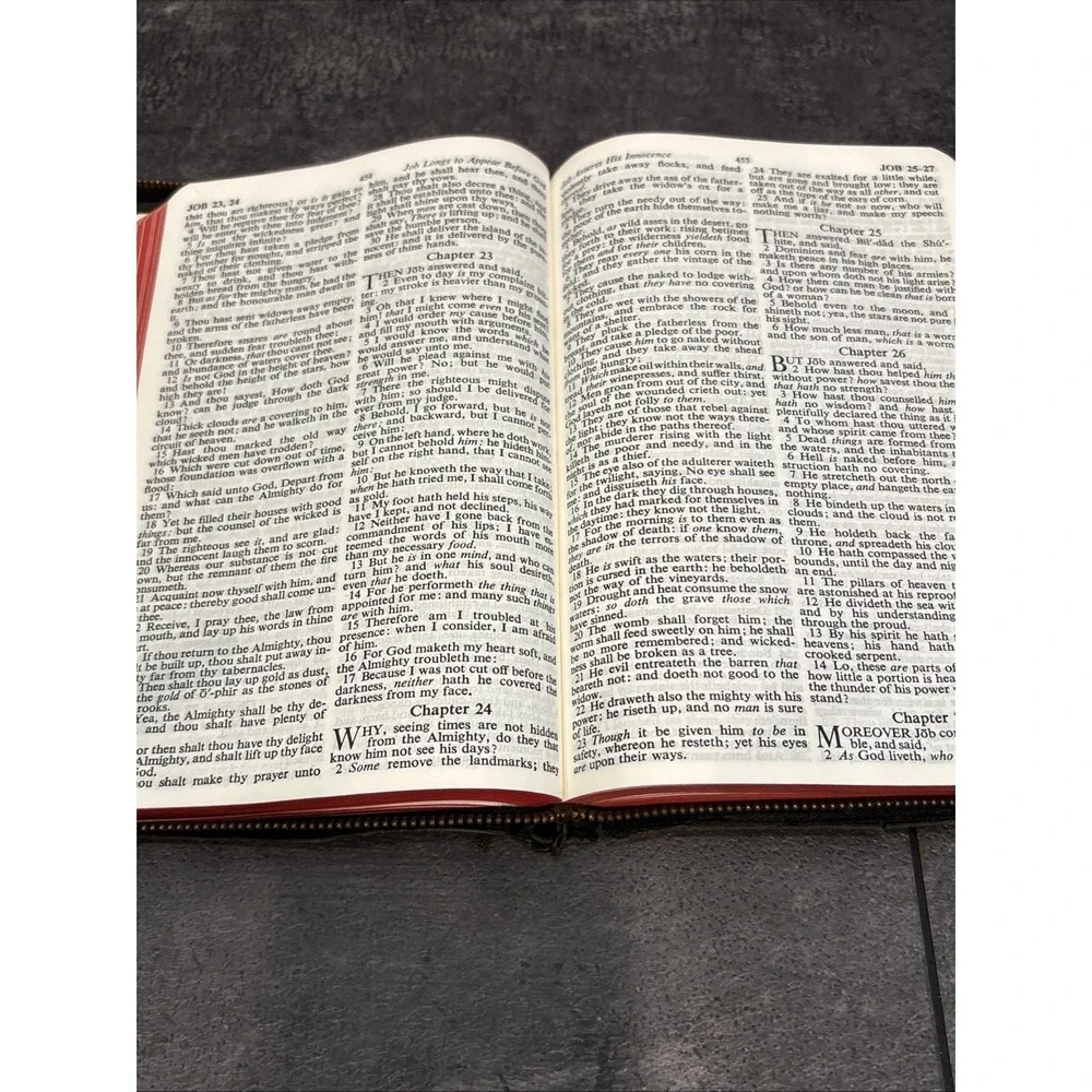 Holy Bible KJV Genuine Leather Red Letter Edition Concordance World Publishing